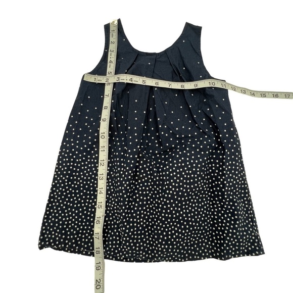 Nautica Blue White Polka Dot Lined Dress Size 5 Little Girl's - Picture 4 of 6